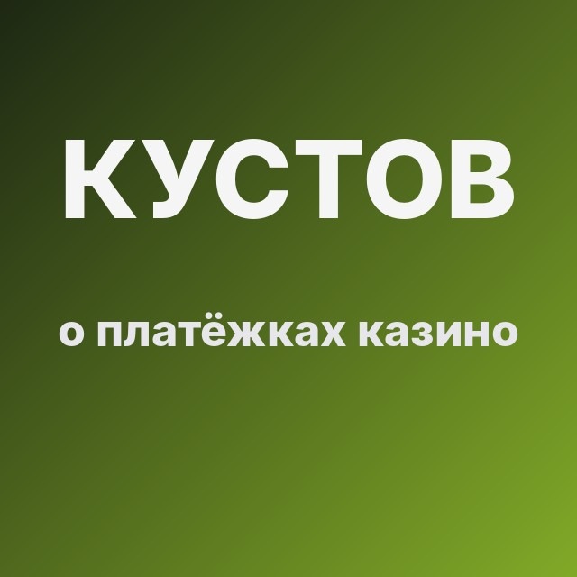 Кустов о платёжках казино