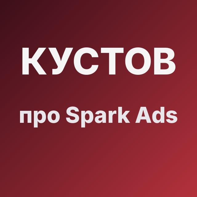 Кустов про Spark Ads